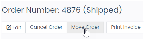 Move Order button on the Order Detail page